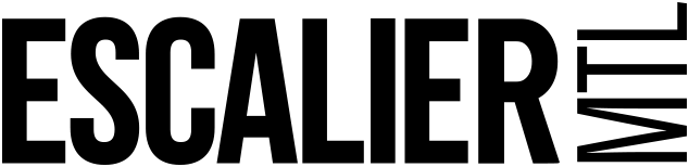 Logo EscalierMTL horizontal noir