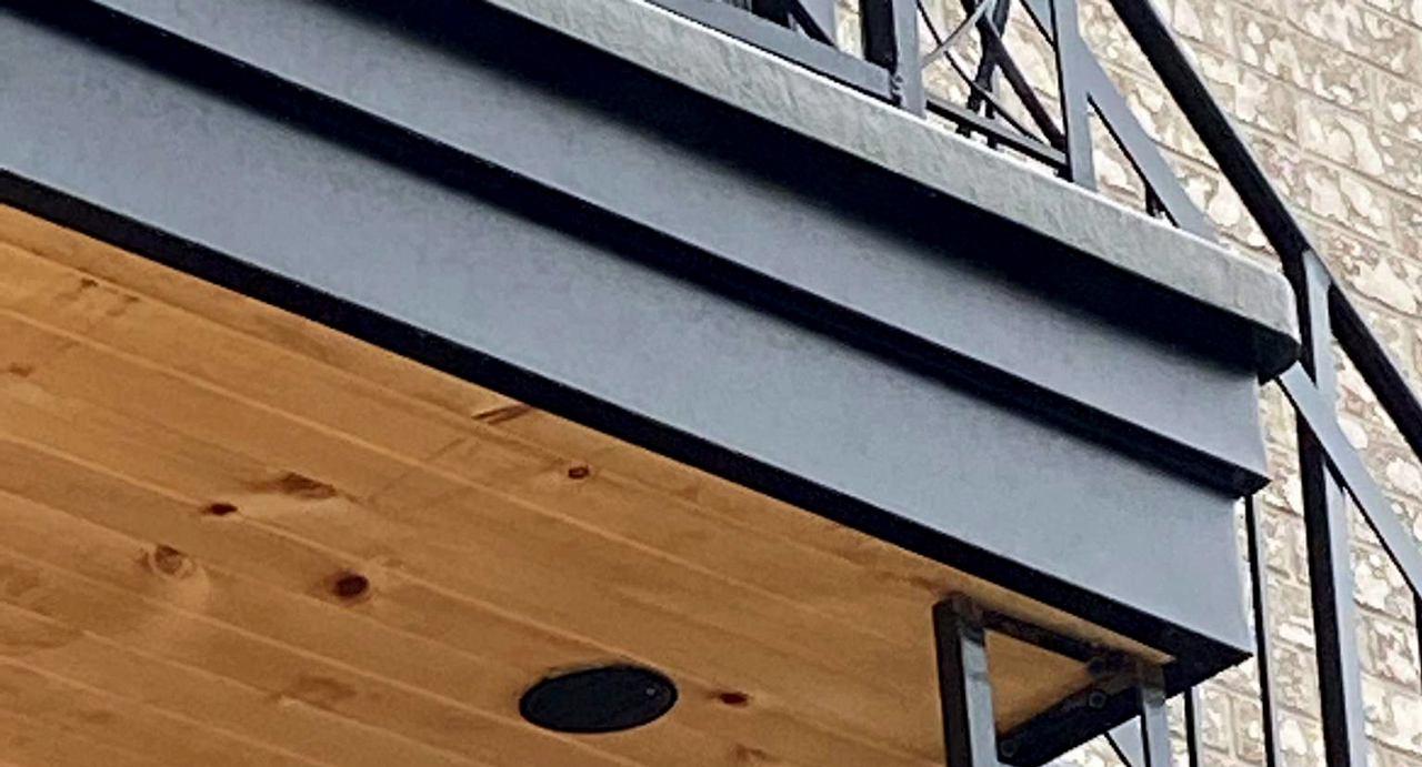Détail d’une vue d’un balcon