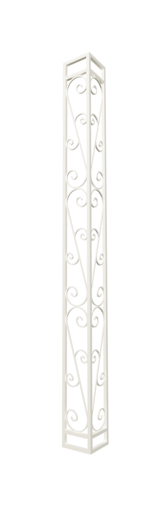 Vue d’une colonne de balcon en 3D