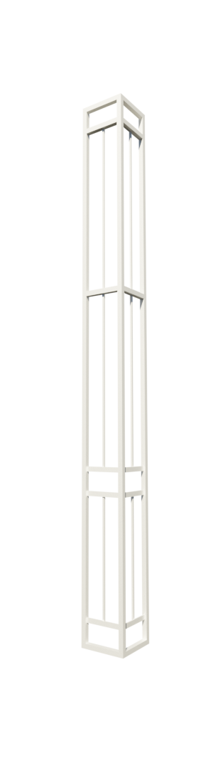 Vue d’une colonne de balcon en 3D